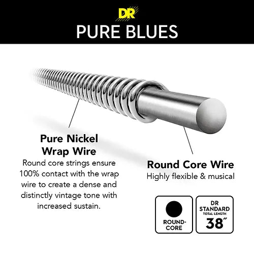DR Strings Pure Blues 10/46