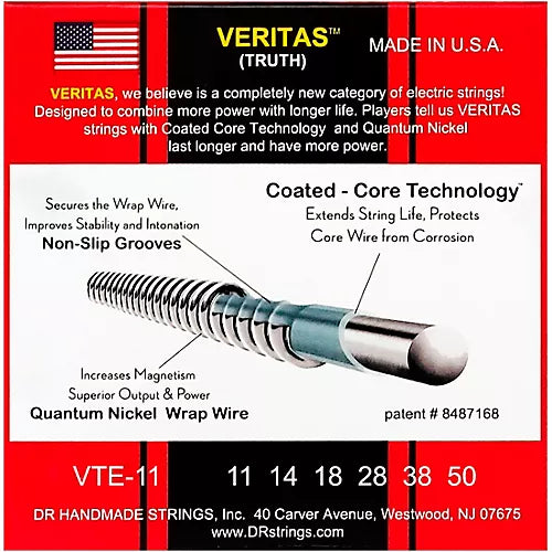 DR Strings Veritas 11/50 Custom Light Strings