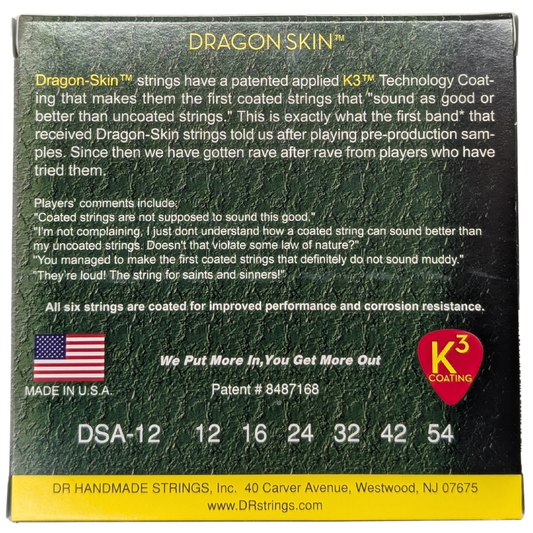 DR Strings Dragon Skin 12-54 Acoustic Strings