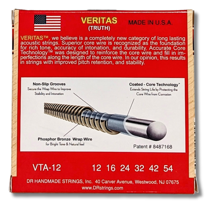 DR Strings Veritas 12/54 Light Strings