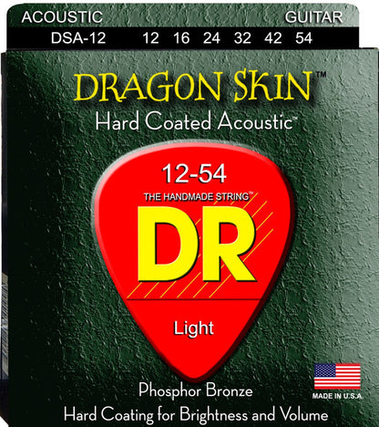 DR Strings Dragon Skin 12-54 Acoustic Strings