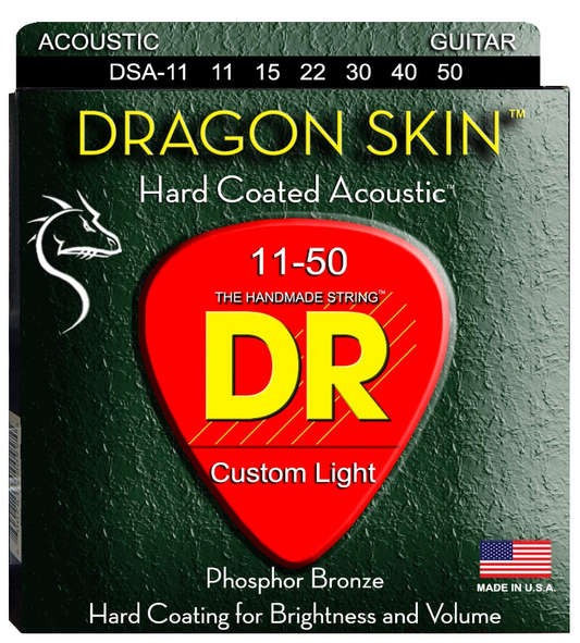 DR Strings Dragon Skin 11-50 Acoustic Strings