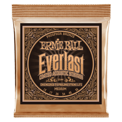 ERNIE BALL EVERLAST COATED PHOSPHOR BRONZE ACOUSTIC GUITAR STRINGS