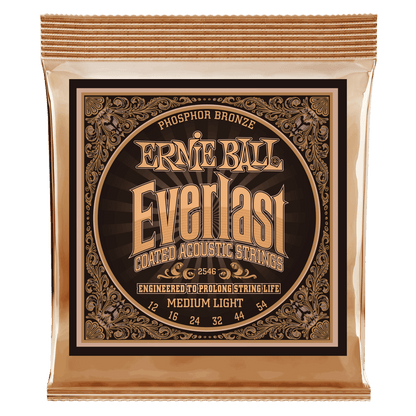 ERNIE BALL EVERLAST COATED PHOSPHOR BRONZE ACOUSTIC GUITAR STRINGS