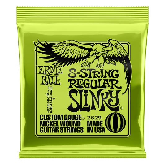 REGULAR SLINKY NICKEL WOUND 8-STRING ELECTRIC GUITAR STRINGS 10-74 GAUGE