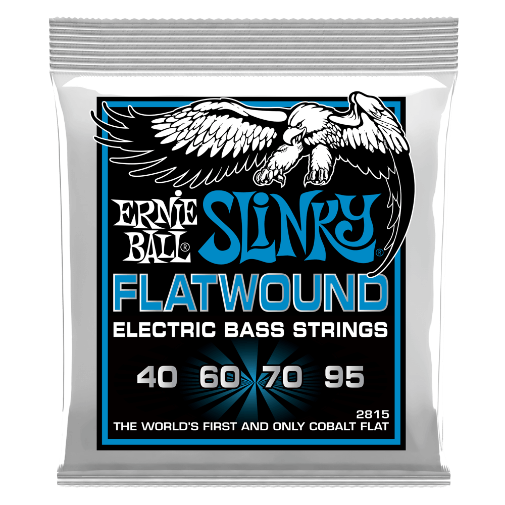 SLINKY COBALT FLATWOUND ELECTRIC BASS STRINGS 4-STRING