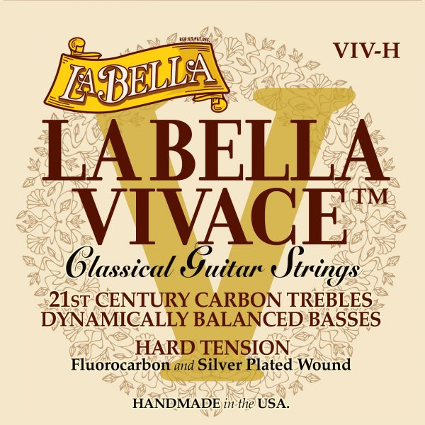 LA BELLA VIVACE FLUOROCARBON CLASSICAL GUITAR STRINGS – HARD TENSION