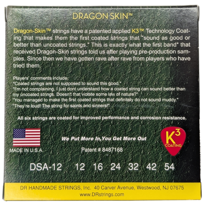 DR Strings Dragon Skin 12-54 Acoustic Strings